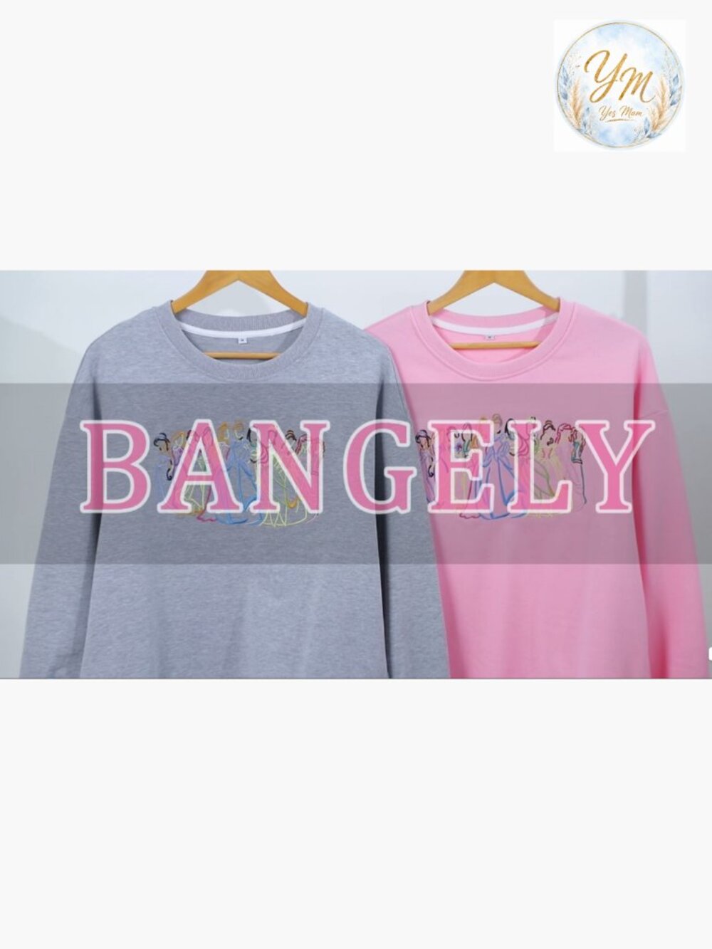 Crewneck Sweatshirt Embroidered Fantasy Castle Pullover Long Sleeve Top - Picture 5 of 6
